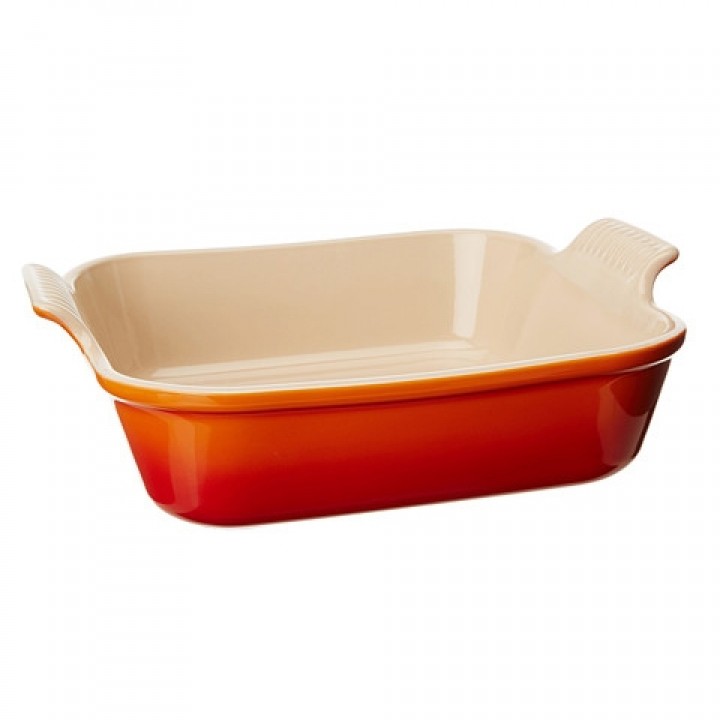 Блюдо квадратное Heritage 23 см Огненная лава, Le Creuset, 91005723090100, Керамика