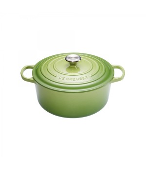 Кастрюля круглая 24 см Пальмовый, стальная ручка, Le Creuset, 21177244262430, Чугун