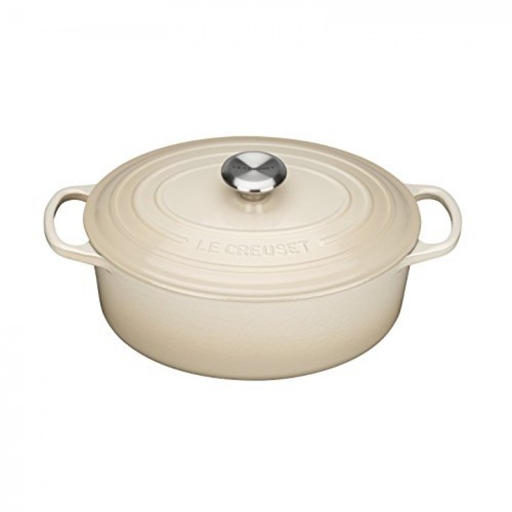 Утятница 27 см Песочный, стальная ручка, Le Creuset, 21178276802430, Чугун