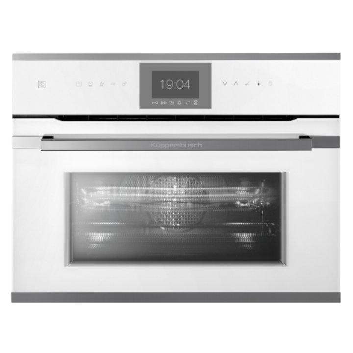 Компактный духовой шкаф с СВЧ Kuppersbusch CBM 6550.0 W3 Silver Chrome