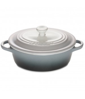 Кокотница овальная 12 см Омбре серый, Le Creuset, 61902126840003, Керамика