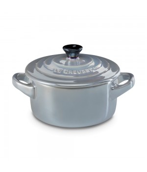 Кокотница 10 см Дымчатый серый металлик, Le Creuset, 61901107420034, Керамика