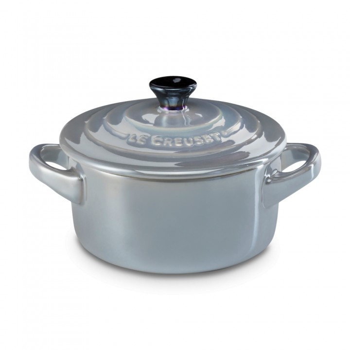 Кокотница 10 см Дымчатый серый металлик, Le Creuset, 61901107420034, Керамика