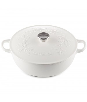 Казан 26 см Holly Хлопок, стальная ручка на крышке, Le Creuset, 21994264314460, Чугун