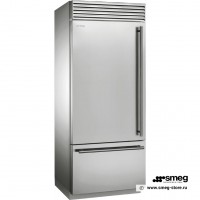 Smeg RF396LSIX - отдельно стоящий холодильник.