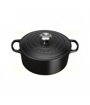 Кастрюля круглая 26 см Чёрный, стальная ручка, Le Creuset, 21177260000430, Чугун