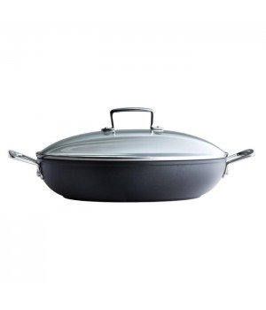 Кастрюля низкая со стеклянной крышкой 28 см, Le Creuset, 96200728000000, Кованый алюминий