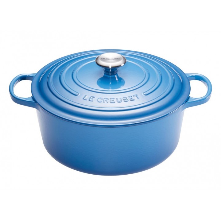 Кастрюля круглая 26 см Марсель, стальная ручка, Le Creuset, 21177262002430, Чугун