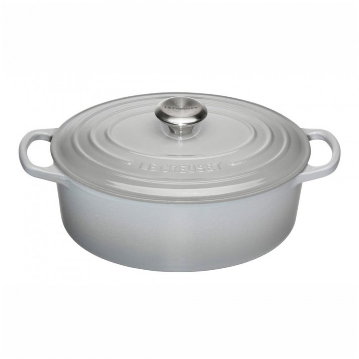 Утятница 31 см Дымчатый серый, стальная ручка , Le Creuset, 21178315412430, Чугун