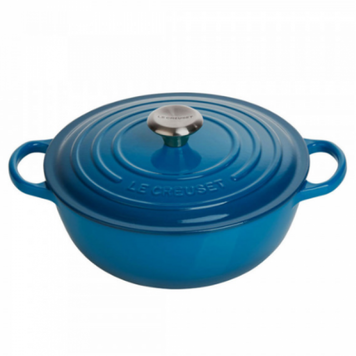 Казан 26 см Марсель, стальная ручка, чёрная эмаль, Le Creuset, 21114262000430, Чугун