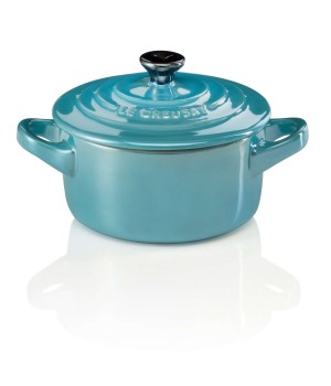 Кокотница 10 см Бирюза металлик, Le Creuset, 61901107650034, Керамика