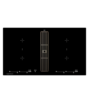Индукционная варочная панель Kuppersbusch KMI 9800.0 SR Black Chrome с вытяжкой
