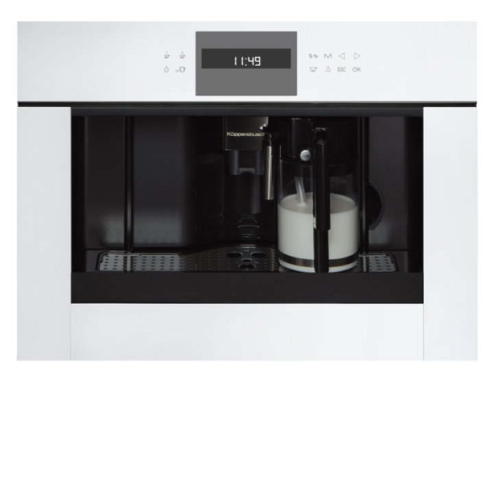 Встраиваемая кофемашина Kuppersbusch CKV 6550.0 W белое стекло