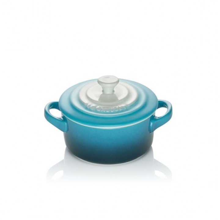 Кокотница 10 см Омбре голубой, Le Creuset, 61901106820003, Керамика