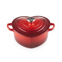 Кастрюля «Сердце» 20 см Вишня, металлическая ручка «Сердце», Le Creuset, 21401200602455, Чугун