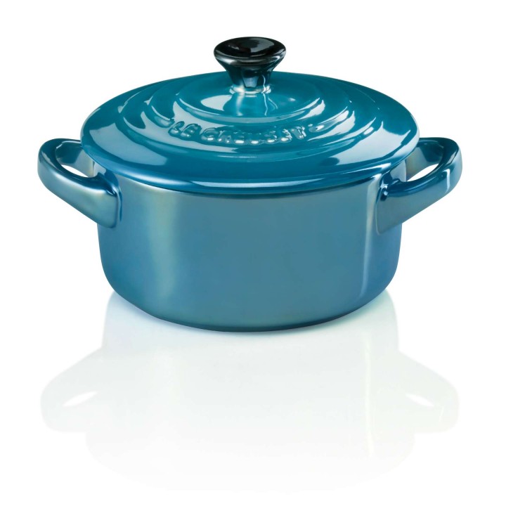 Кокотница 10 см Лазурь металлик, Le Creuset, 61901107660034, Керамика