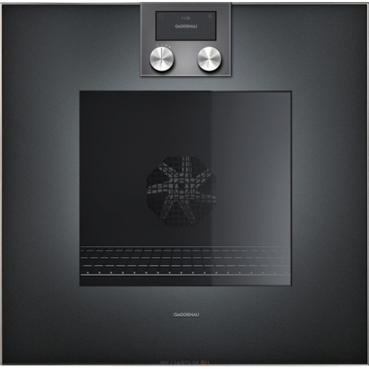 Встраиваемый духовой шкаф (навеска двери справа) GAGGENAU BO470101 антрацит 