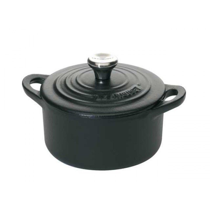 Le Creuset 21001100000461 Кокотница 10 см, 200 мл, чугун, цвет черный матовый