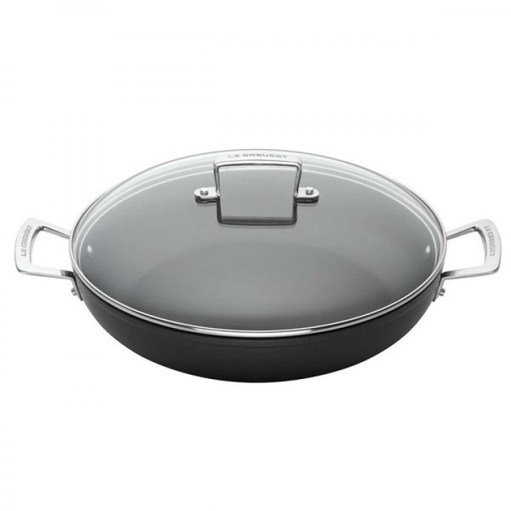 Кастрюля низкая со стеклянной крышкой 26 см, Le Creuset, 96200726000000, Кованый алюминий