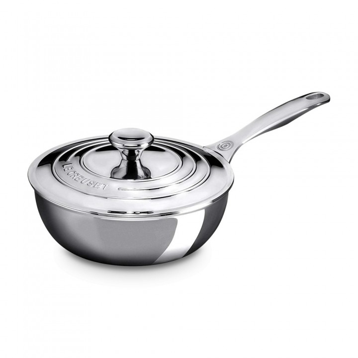 Сотейник с крышкой 20 см NS, 3-х слойная нержавеющая сталь, Le Creuset, 96601420000000, Сталь