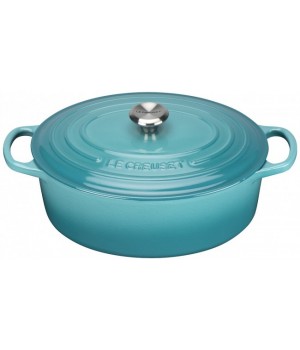 Утятница 27 см Бирюза, стальная ручка , Le Creuset, 21178271702430, Чугун