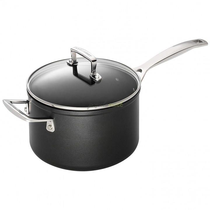 Ковш 18 см со стеклянной крышкой и дополнительной ручкой, Le Creuset, 96200918000000, Кованый алюминий