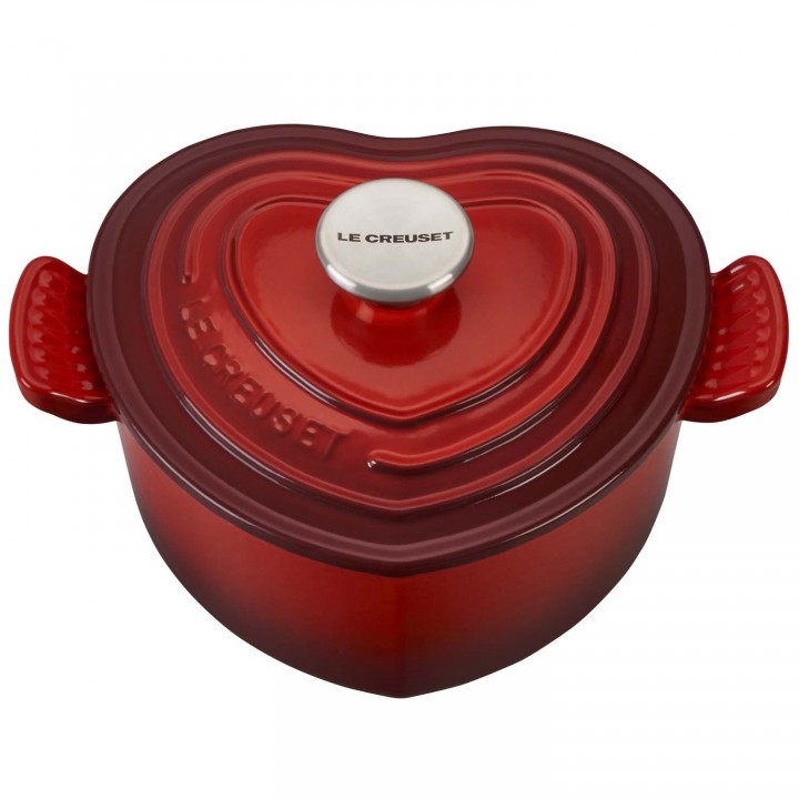 Кастрюля «Сердце» 20 см Вишня, Le Creuset, 25105020602460, Чугун