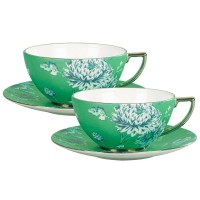 Набор из 6 чайных пар  Jasper Conran, Chinoiserie Green, Wedgwood, фарфор