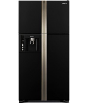 Холодильник Hitachi R-W722 FPU1X GBK черное стекло