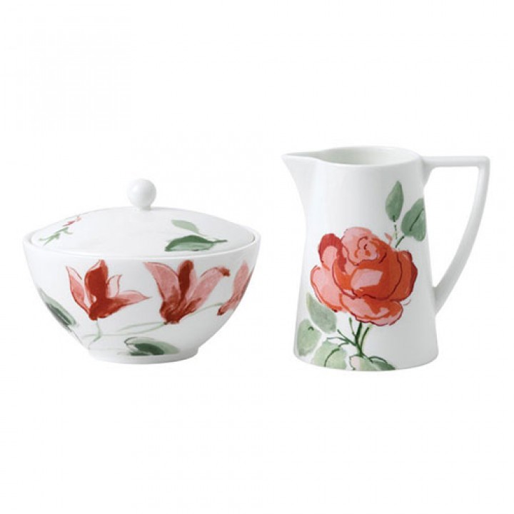 40015446 Набор сахарница и молочник Floral, Wedgwood